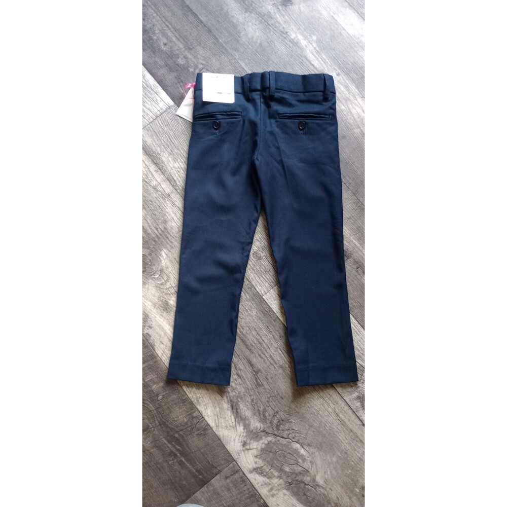 Isaac Mizrahi Boys 5 Slim Blue Tapered Leg Dress Pants, NWT